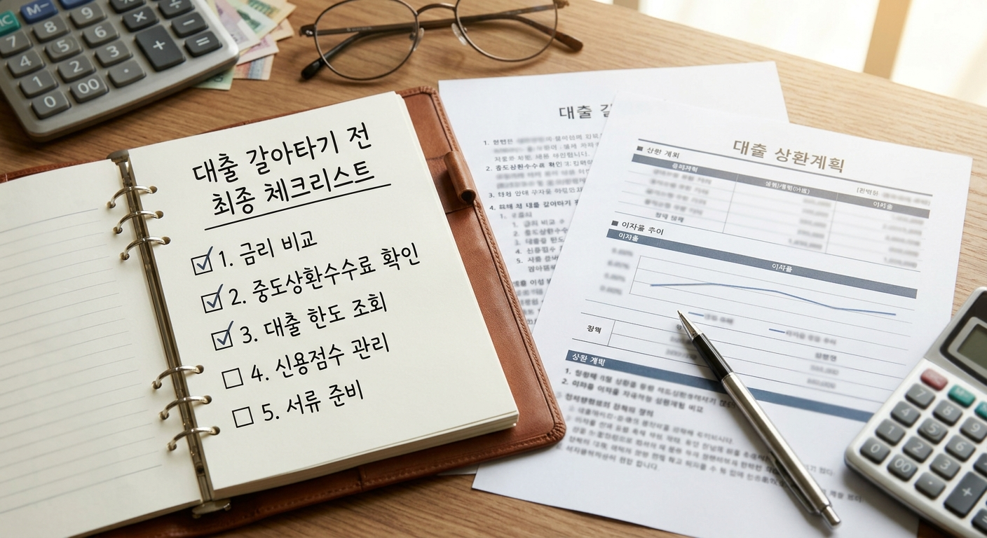 대출 갈아타기 전 최종 체크리스트