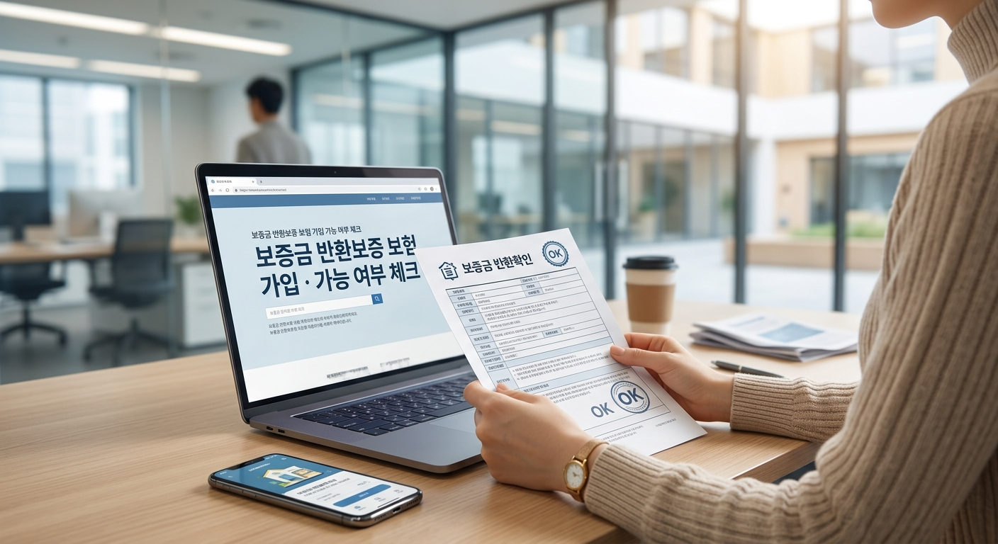 보증금 반환보증 보험 가입 가능 여부 체크