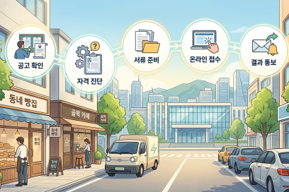 2026 소상공인 정책자금 신청 흐름: 공고 확인부터 온라인 접수까지
