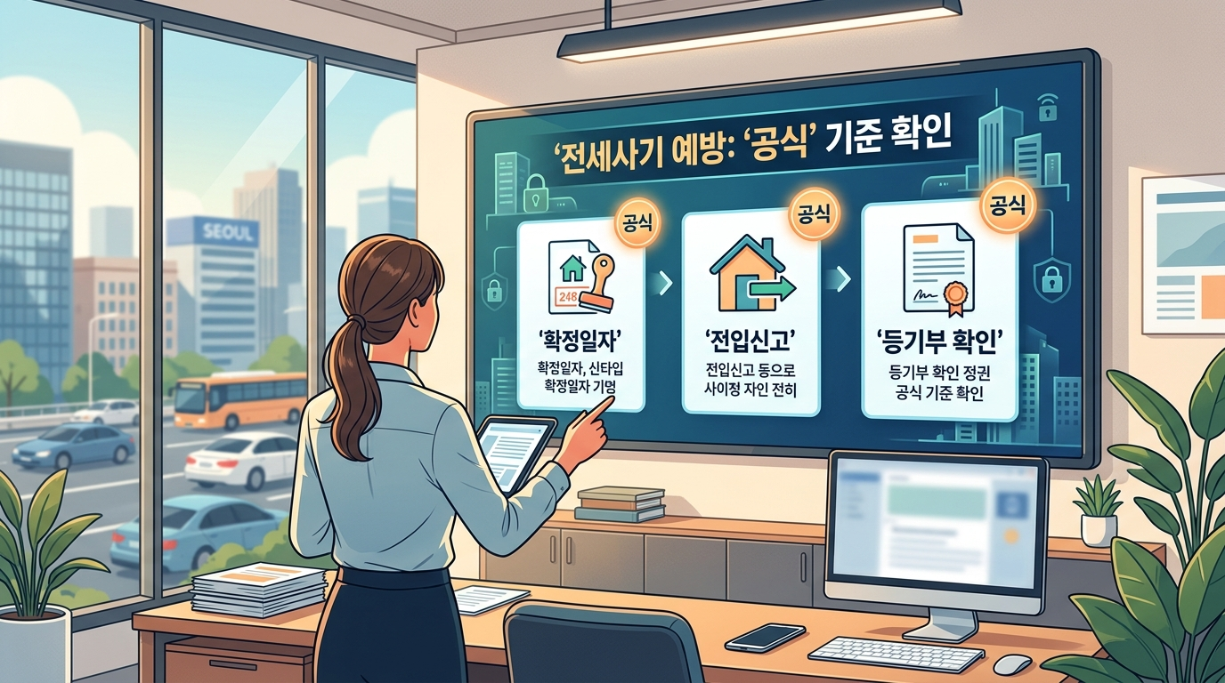 전세사기 예방: 확정일자·전입신고·등기부 확인을 ‘공식’ 기준으로