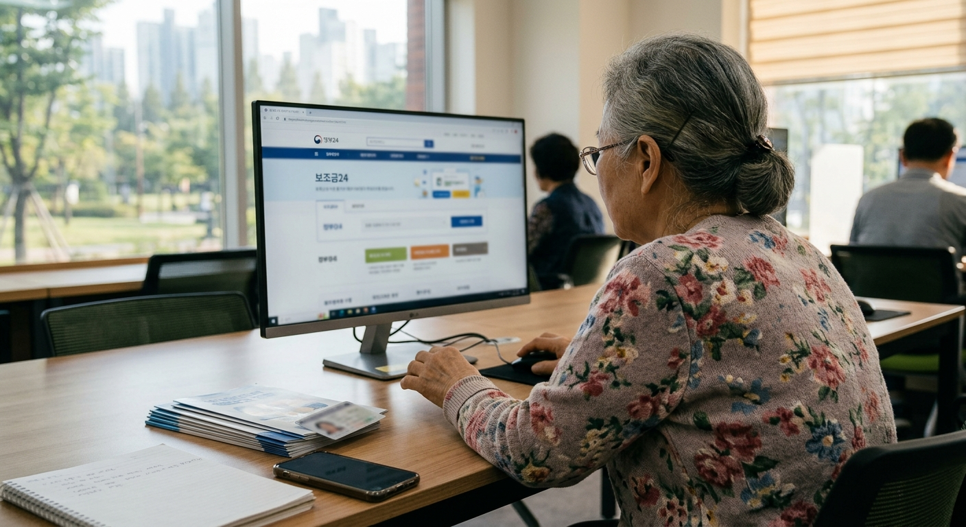 온라인으로 맞춤 혜택 조회하는 단계