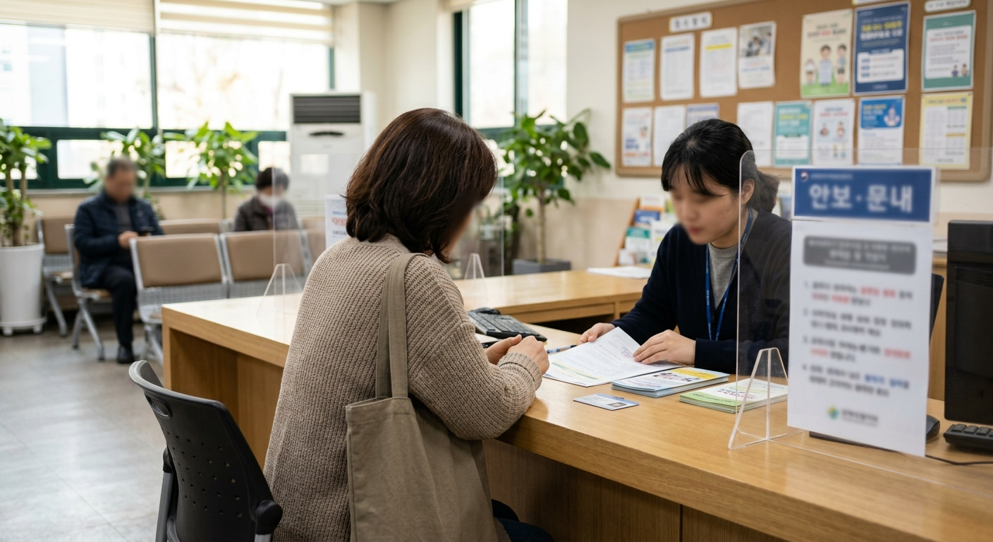 행정복지센터 방문을 통한 오프라인 이용 방법