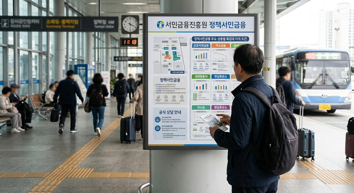 정책서민금융 주요 상품별 특징과 자격 조건