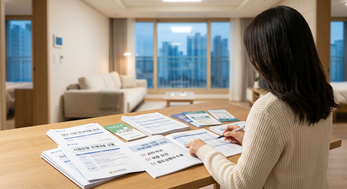 정부 지원 대출과 시중은행 일반 대출 비교