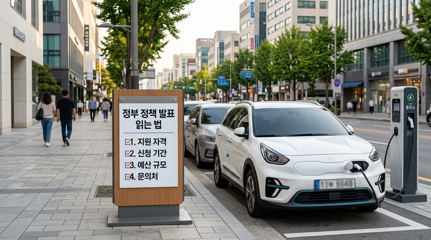 정부 정책 발표 읽는 법: 자격·기간·예산·문의처만 빠르게 보는 요령