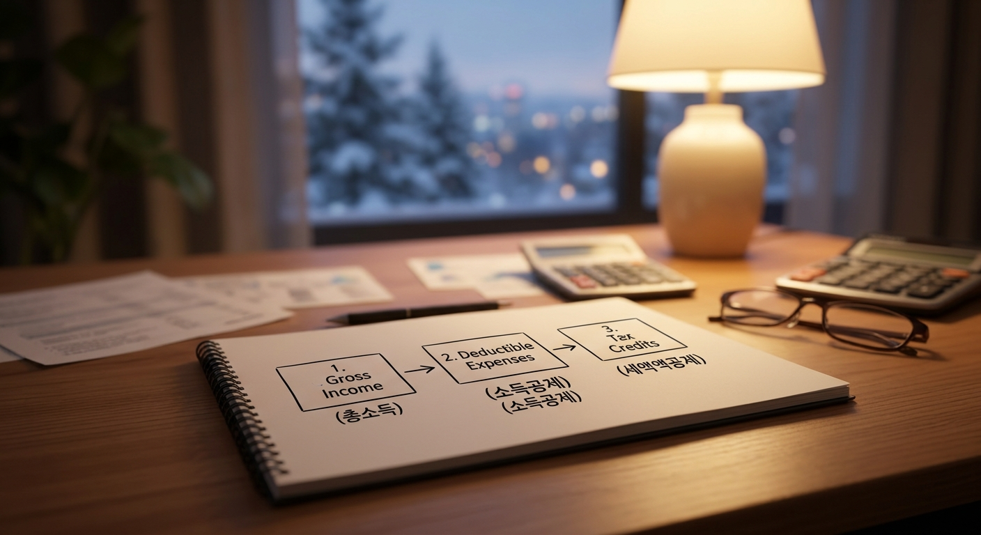 연말정산 계산의 핵심 흐름 3단계 이해하기