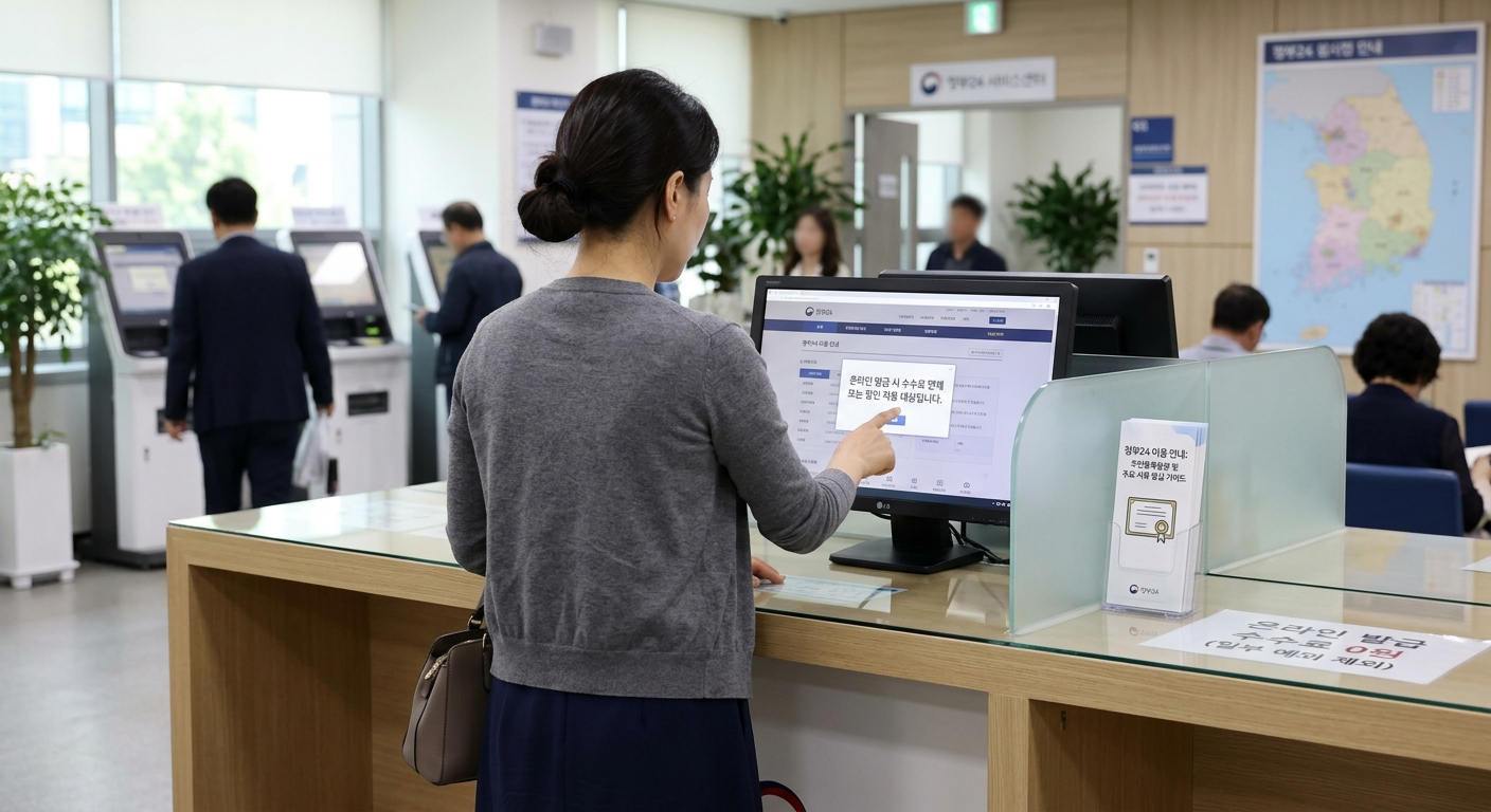 온라인 발급 수수료 및 경제적 혜택