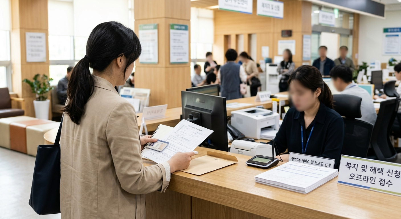 오프라인 창구 이용 및 준비물