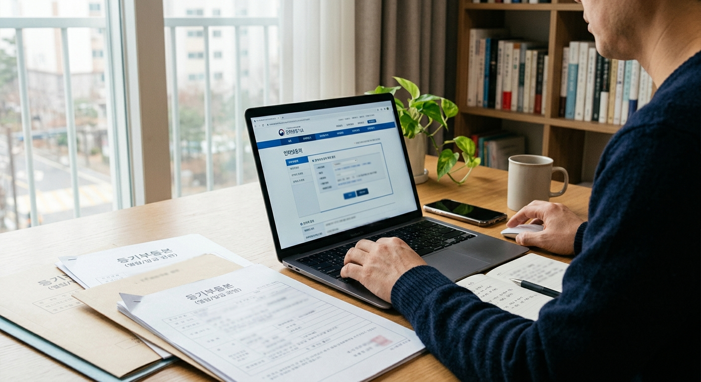 인터넷등기소 이용 전 준비사항 및 수수료 확인