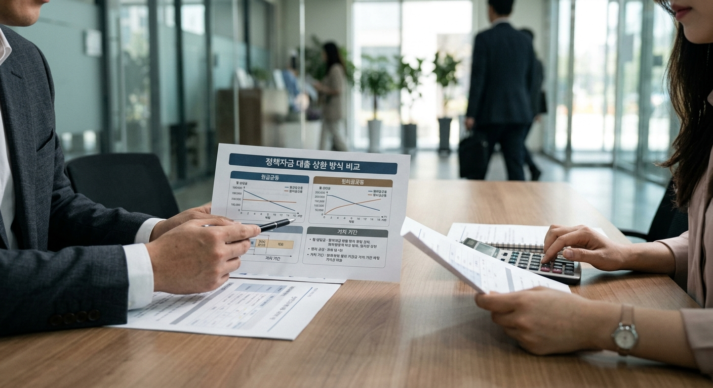 상환 방식에 따른 월 납입금 차이와 거치 기간의 이점