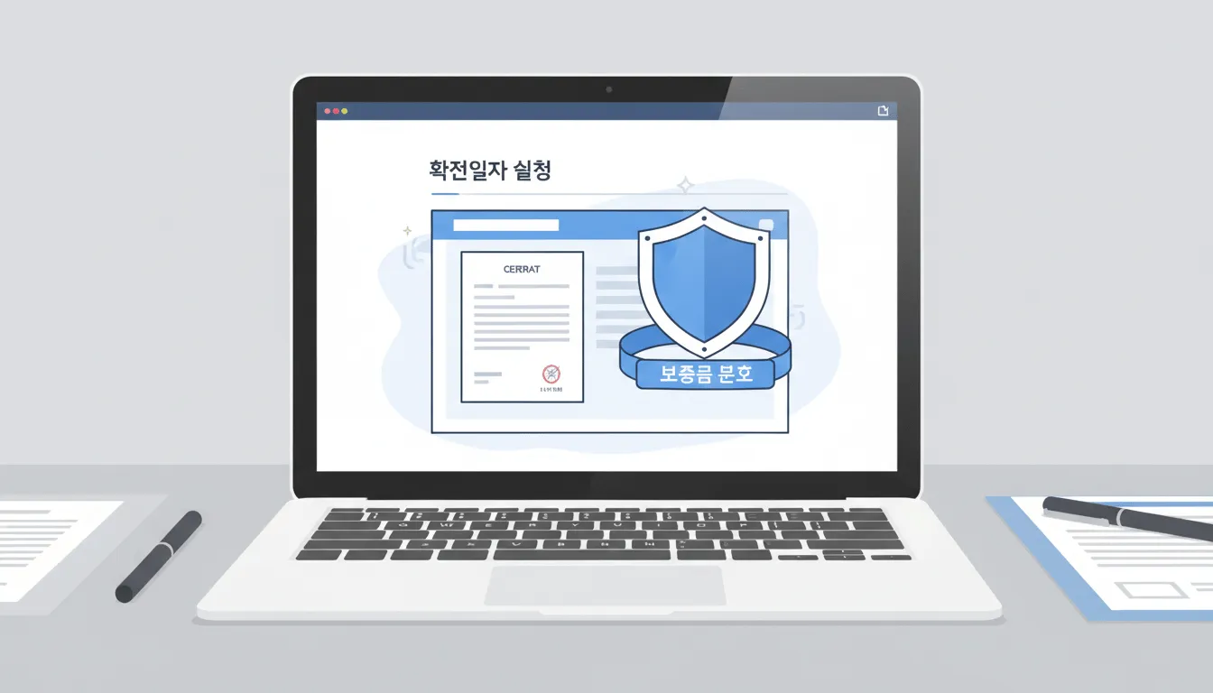 보증금 지킴이 확정일자, 온라인으로 받는 법 (대법원 인터넷등기소)