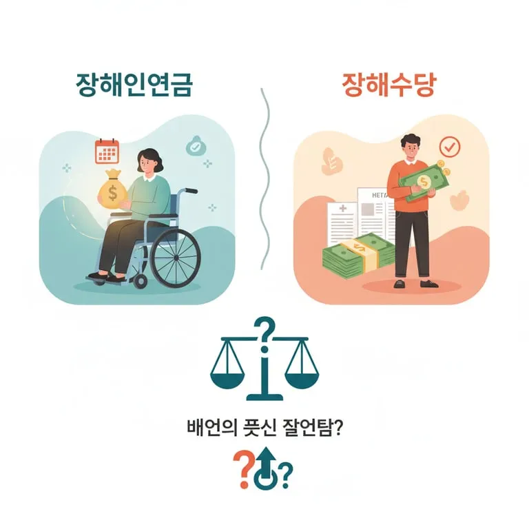 장애인연금 vs 장애수당 차이: 내가 받을 수 있는 건 무엇일까