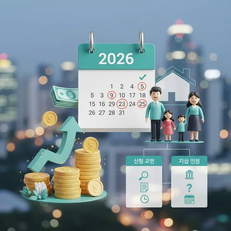 2026 근로장려금 신청 조건과 지급 일정 정리