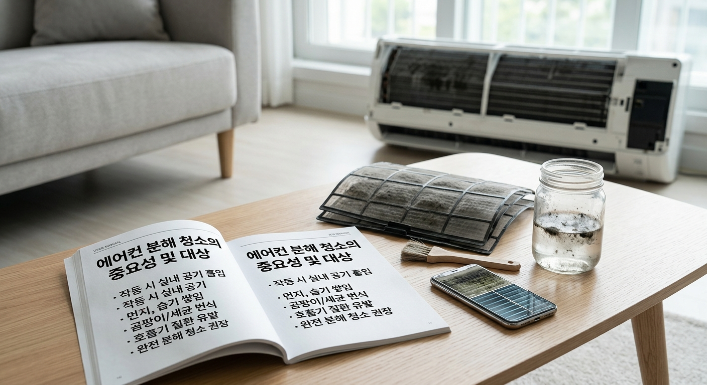 에어컨 분해 청소의 중요성 및 대상