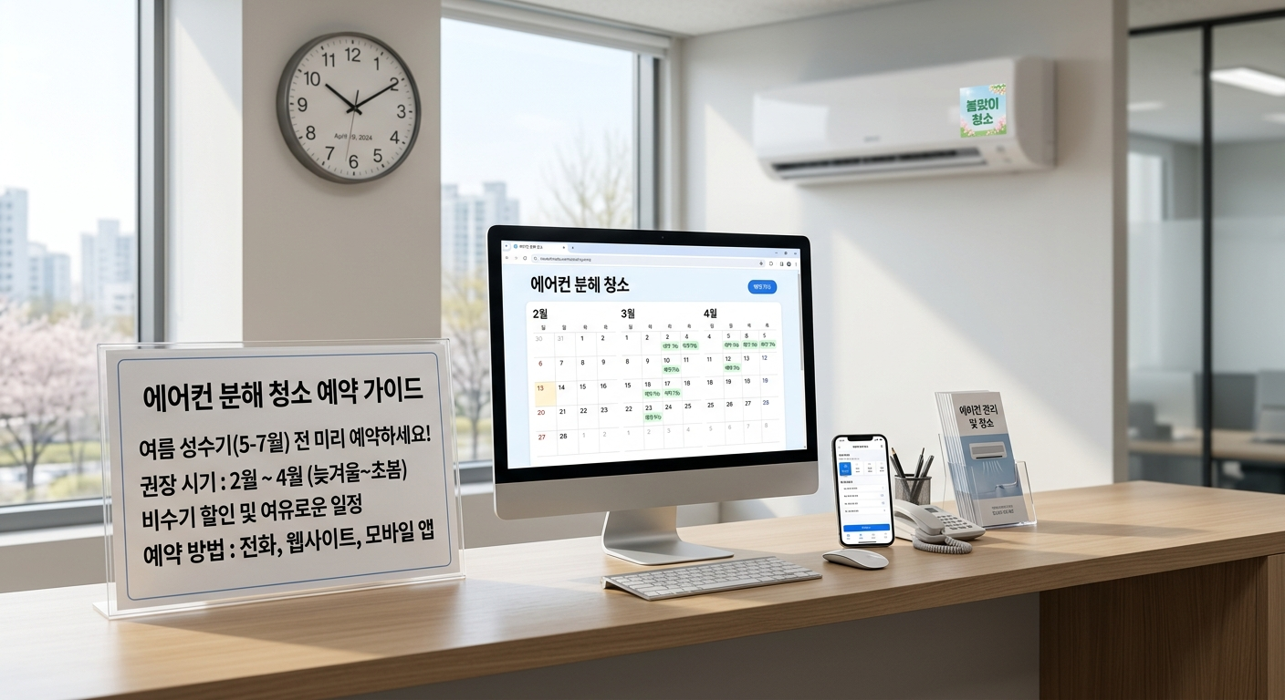 서비스 예약 시기 및 소요 시간
