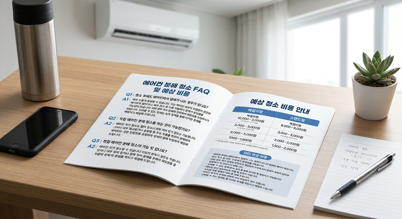 FAQ 및 예상 청소 비용