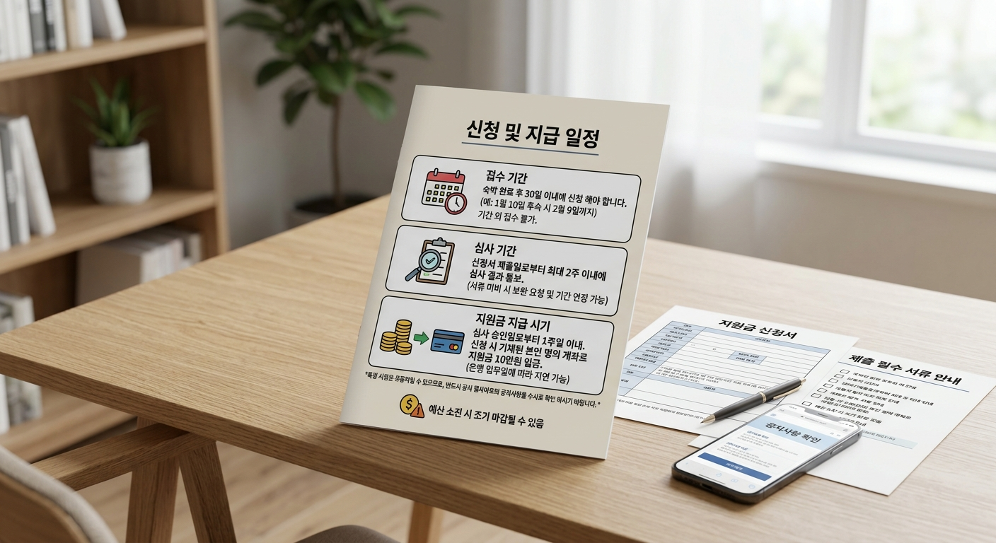 신청 및 지급 일정