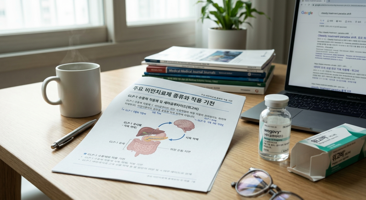 주요 비만치료제 종류와 작용 기전