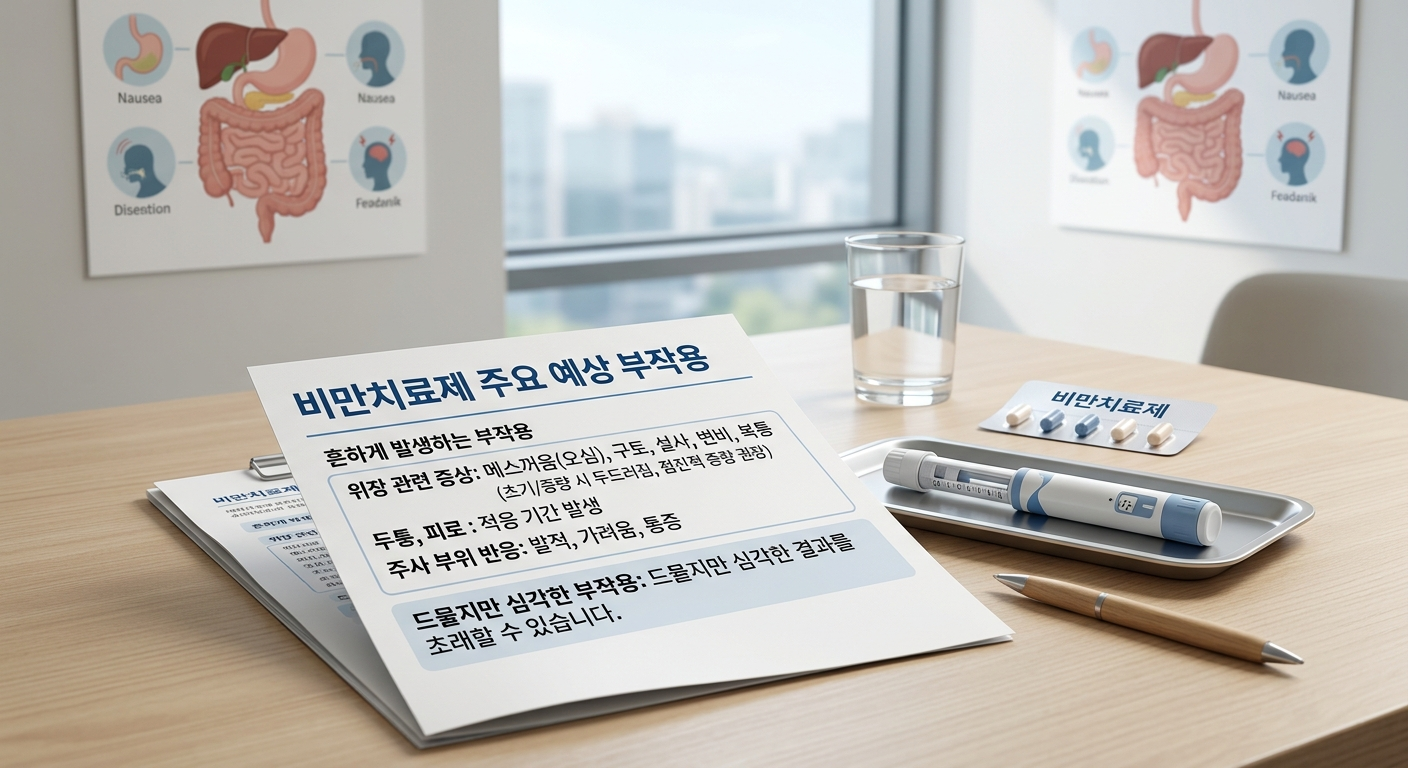 주요 예상 부작용