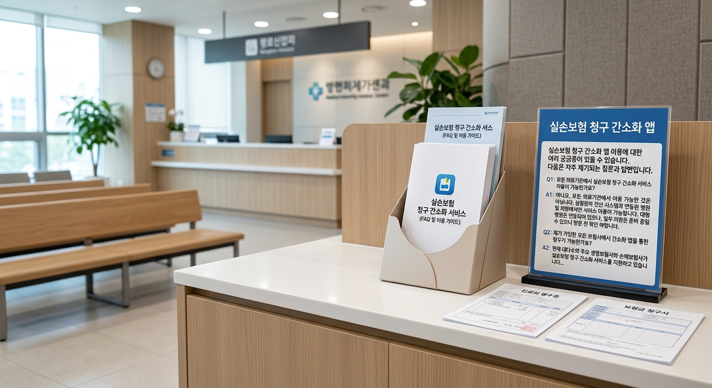 실손보험 청구 간소화 앱 관련 자주 묻는 질문 (FAQ)