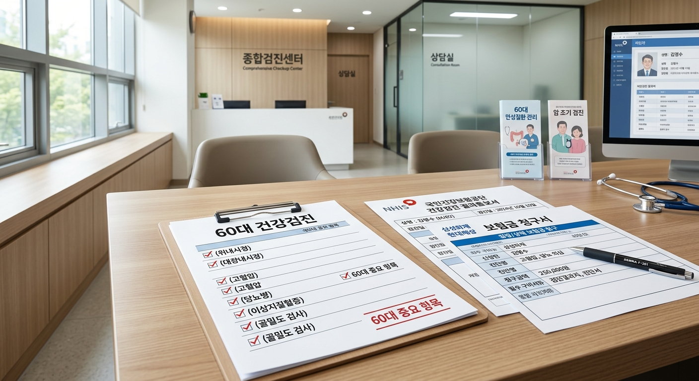 60대 건강검진 대상 및 중요성