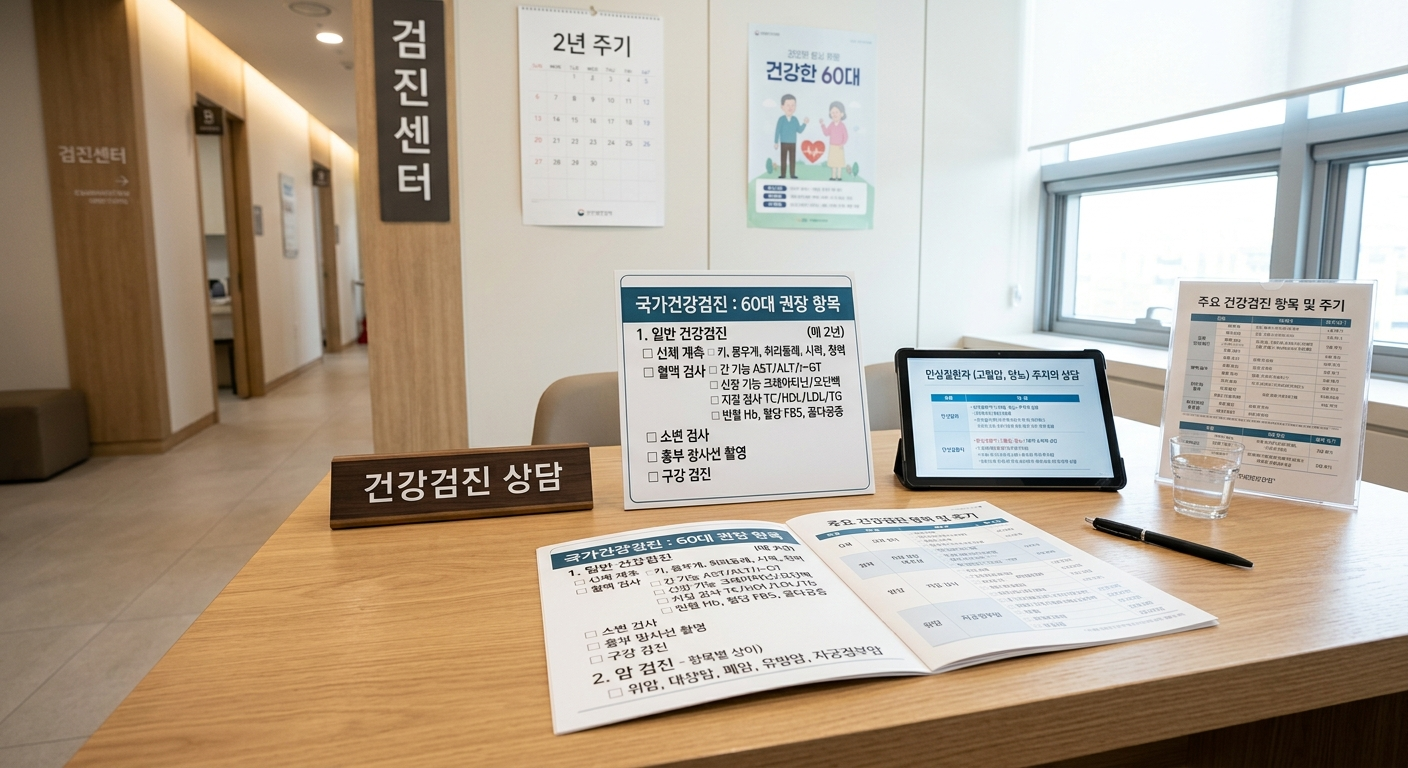 주요 건강검진 항목 및 주기