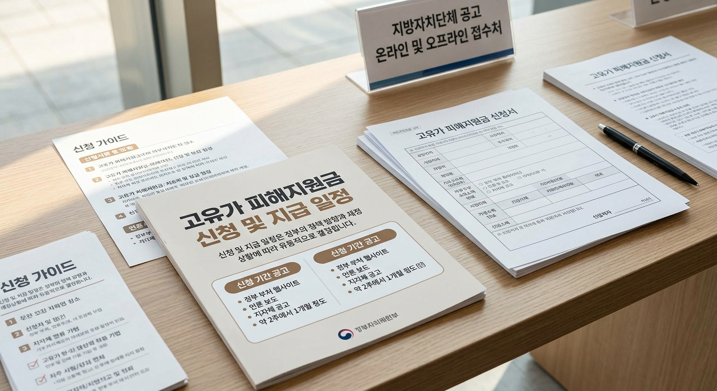 신청 및 지급 일정