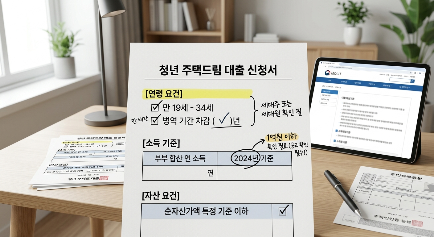 청년 주택드림 대출 대상 자격