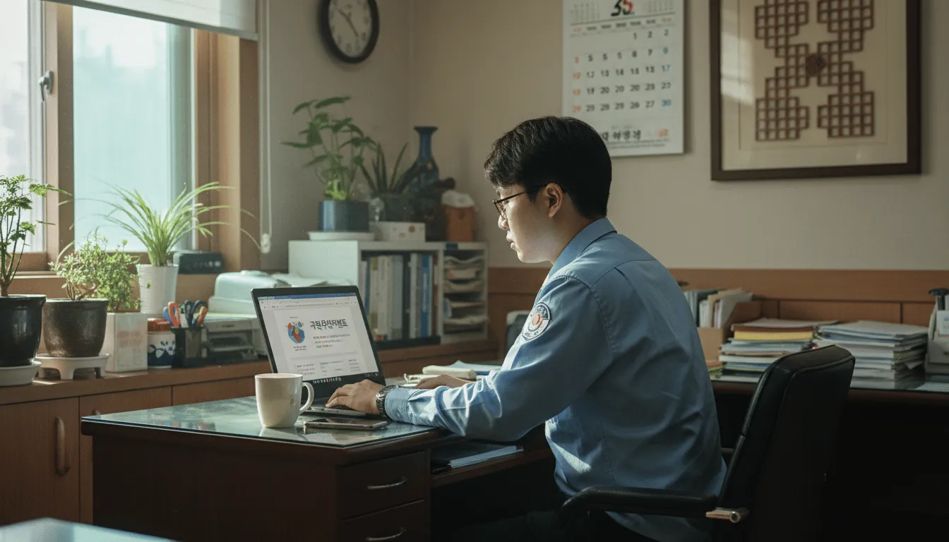 사회복무요원을 위한 국민취업지원제도 신청 조건 확인