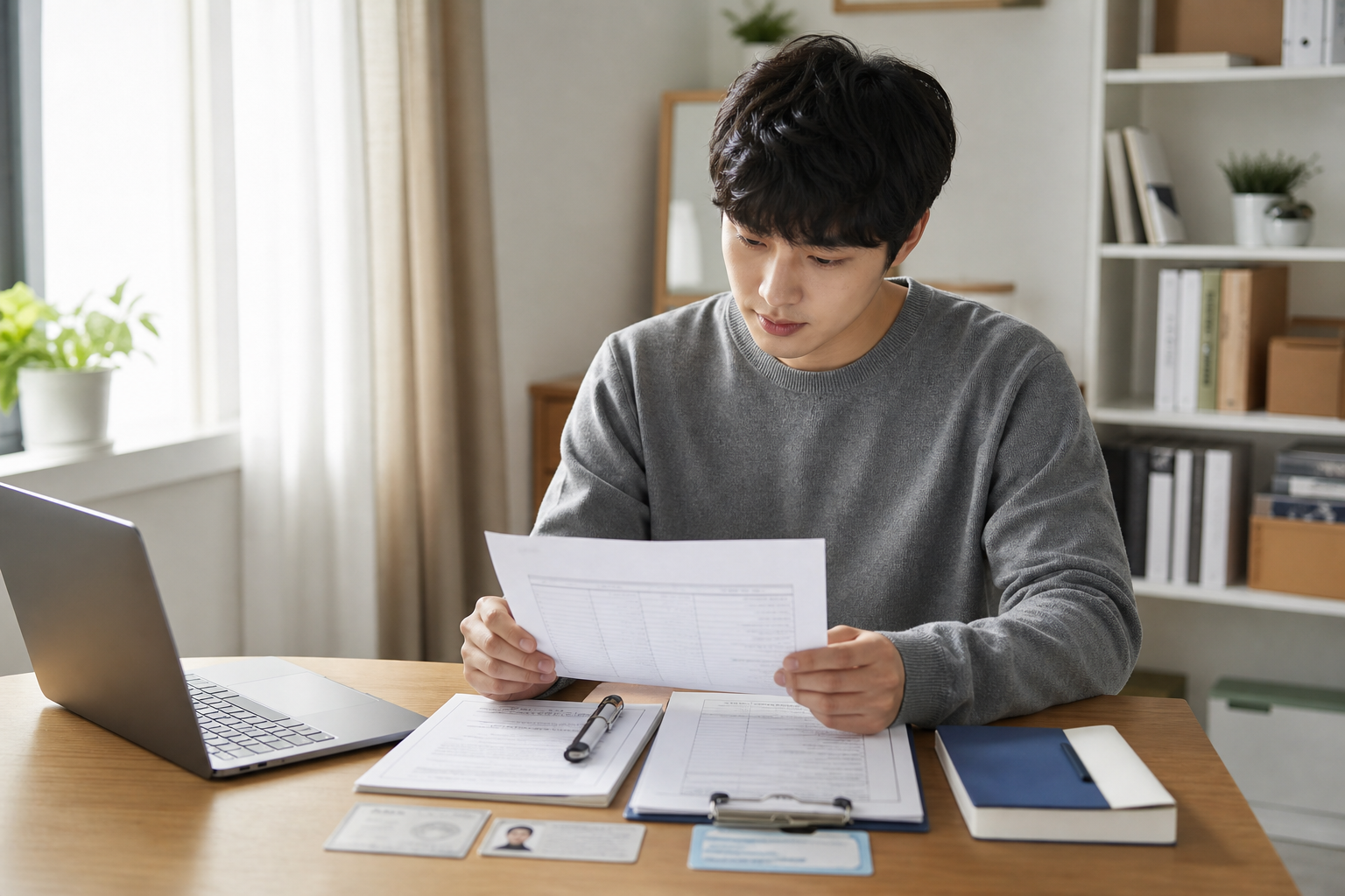 청년특화 자활 신청 서류 준비 이미지