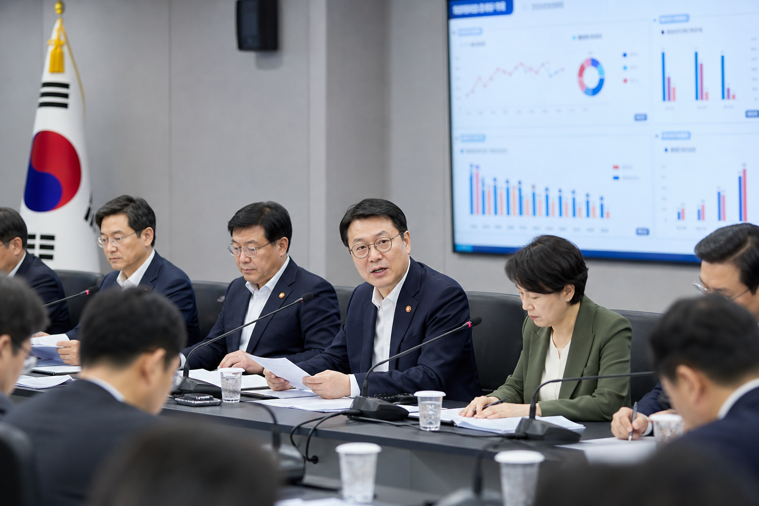 관계부처 합동 일자리전담반 회의와 고용정책 점검 이미지