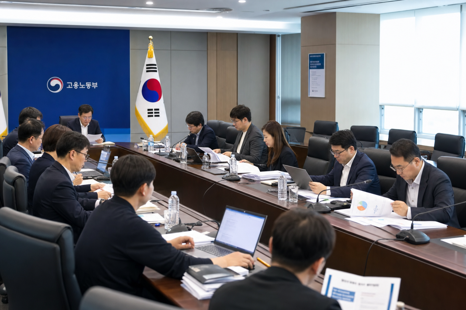 관계부처 합동 일자리전담반 회의 안내 이미지