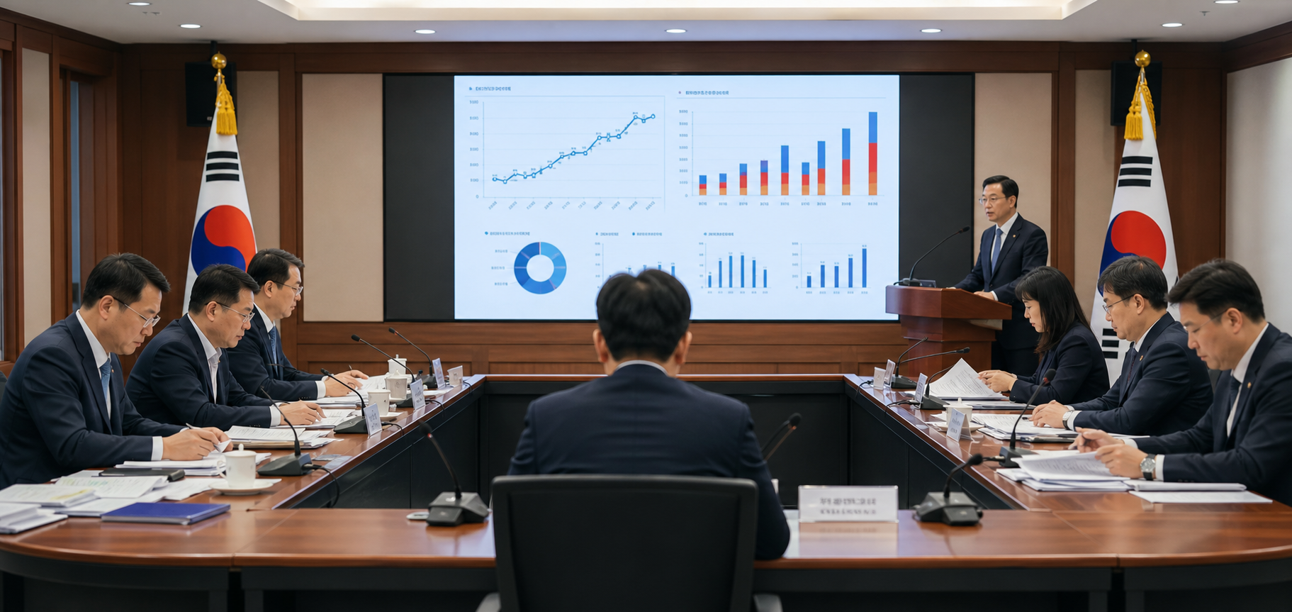 관계부처 합동 일자리전담반 회의와 고용지표 점검 이미지