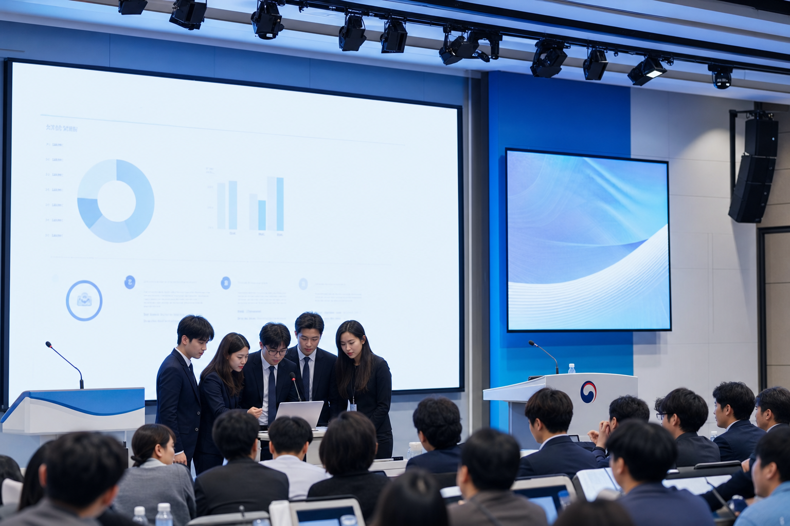 고용노동 공공데이터와 인공지능 활용 공모전 시상식 현장