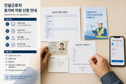 건설근로자 휴가지원 40만원 필요서류 정리