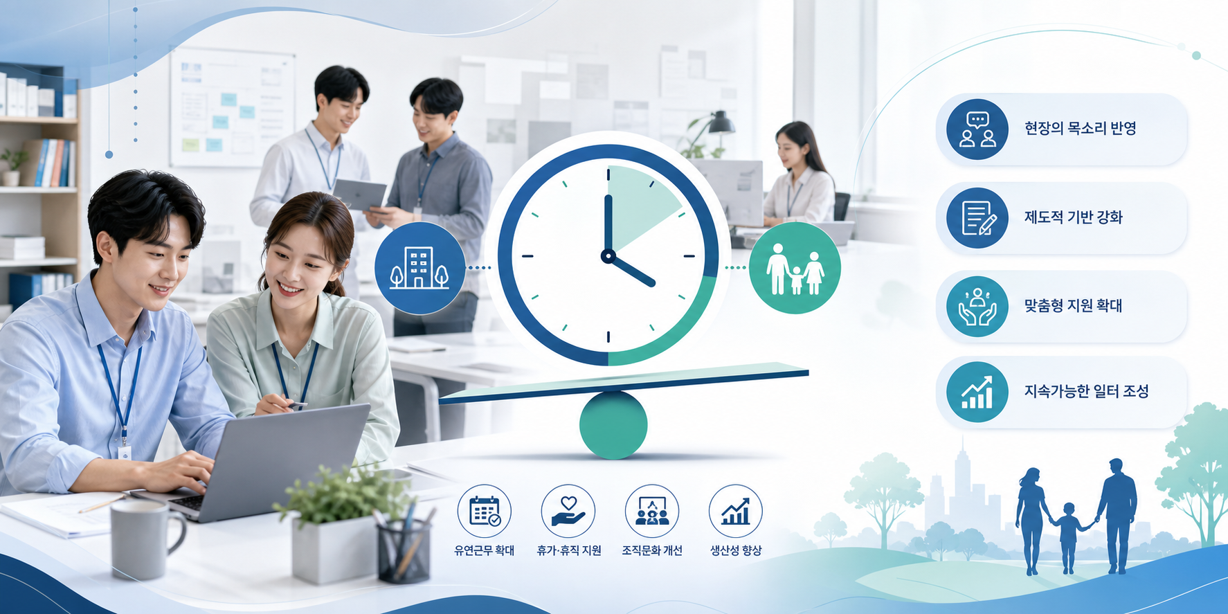 중소사업체 근로자의 일생활균형 실태와 정책방향 안내 이미지
