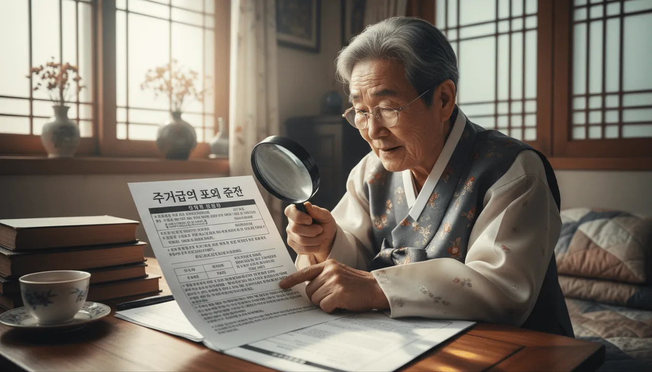 헷갈리기 쉬운 주거급여 제외 조건! 미리 확인해두세요