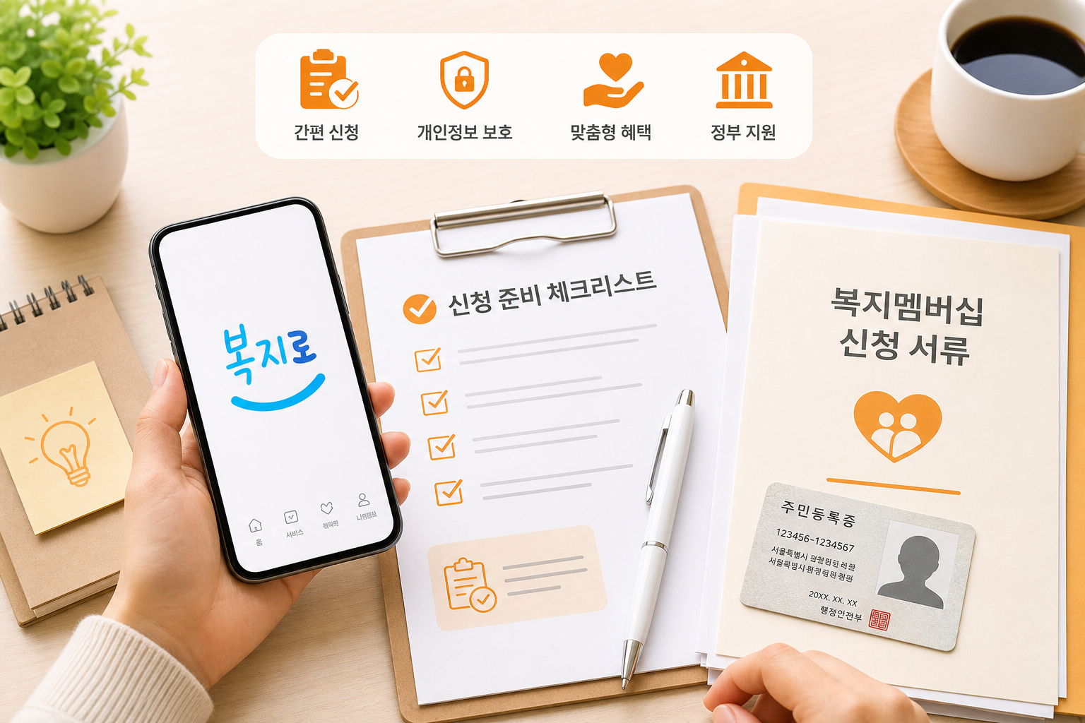 복지멤버십 신청 준비와 필요서류 안내 이미지