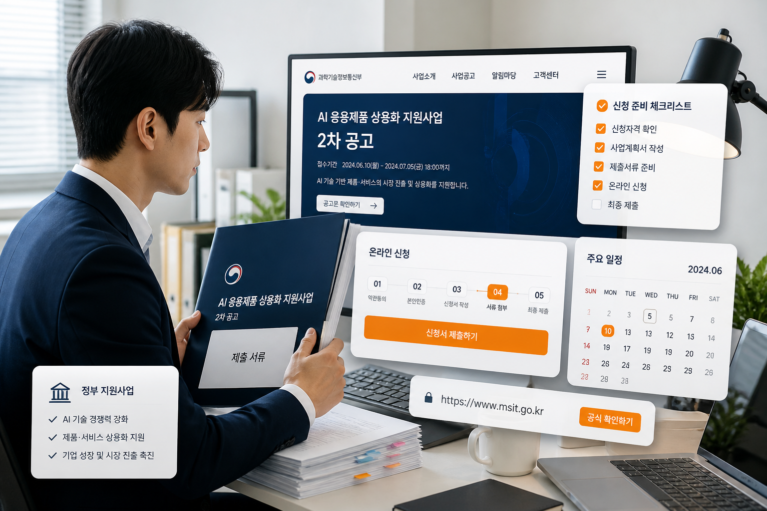 상용화 지원사업 온라인 신청과 서류 준비 체크리스트