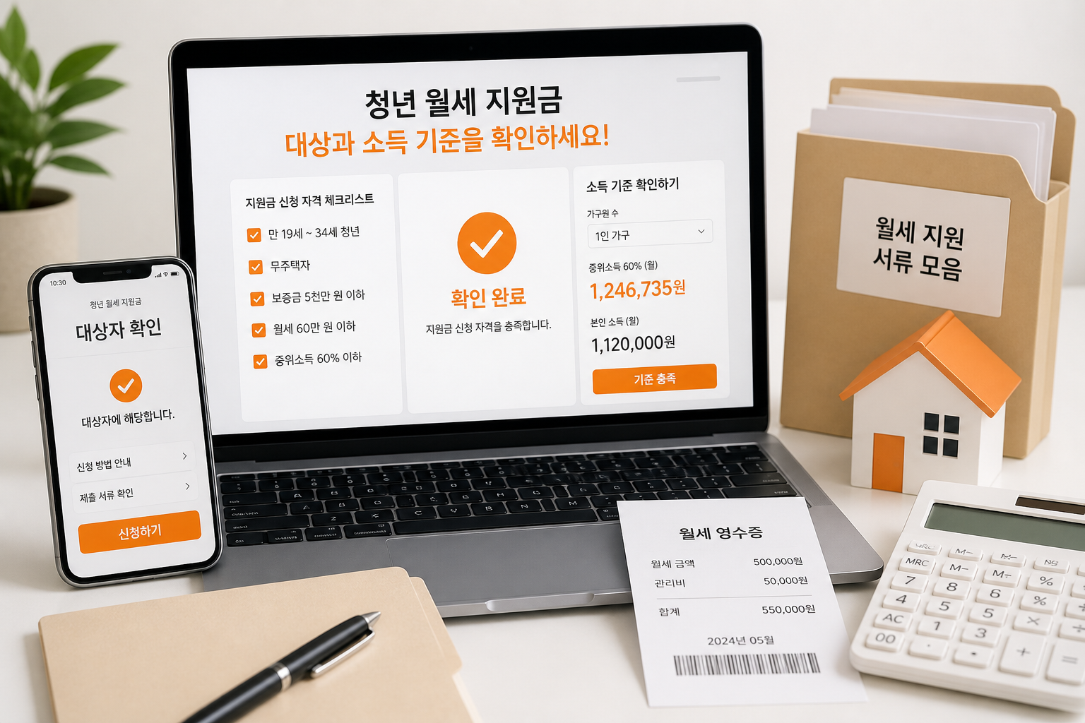 청년월세 지원금 대상과 소득 기준 확인 대표 이미지