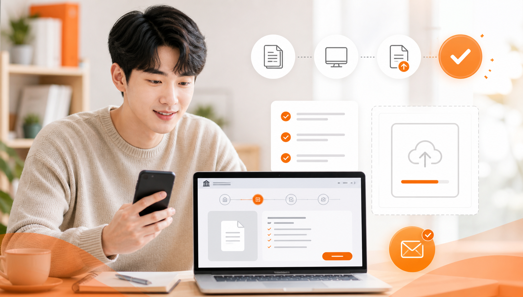 청년 취업 지원금 온라인 신청 절차 이미지