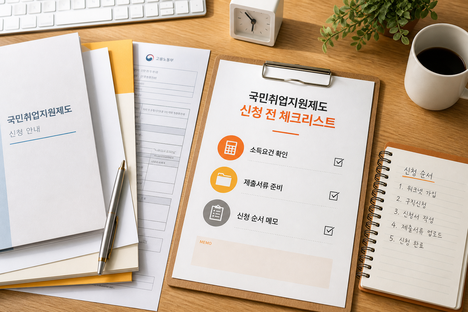 국민취업지원제도 신청 전 체크리스트 이미지