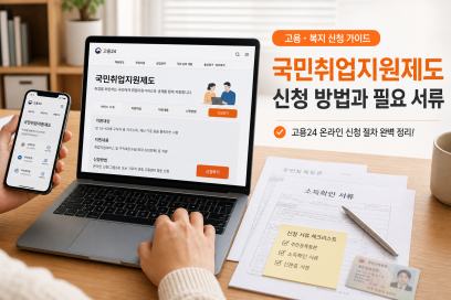 국민취업지원제도 신청 전에 소득요건과 제출서류 확인 순서