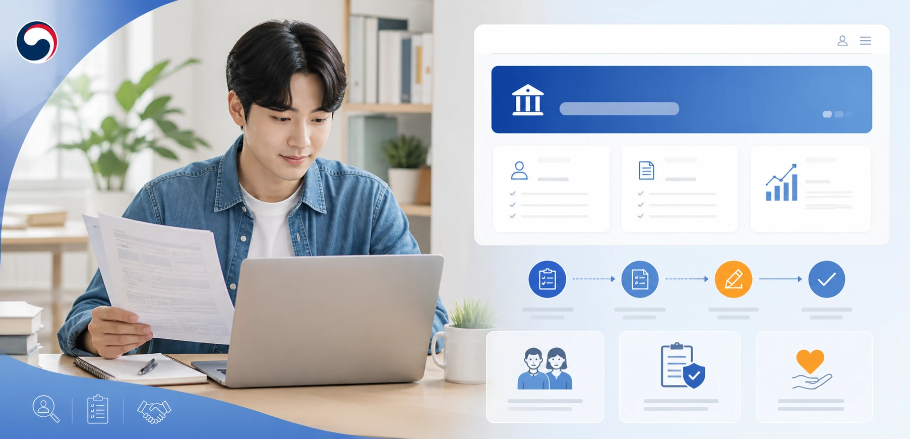 국민취업지원제도 신청 절차와 대상 자격 안내 이미지