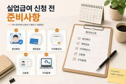 실업급여 신청 전 고용보험 가입기간 계산 방법과 신청 조건
